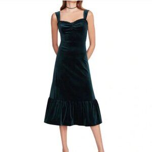 Betsey Johnson Emerald Velvet Dress Size Large